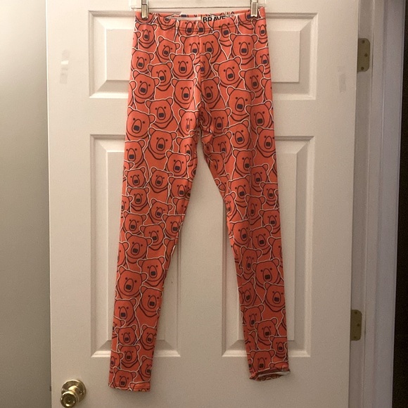 New Orange and blue soft leggings NWOT - Picture 2 of 5